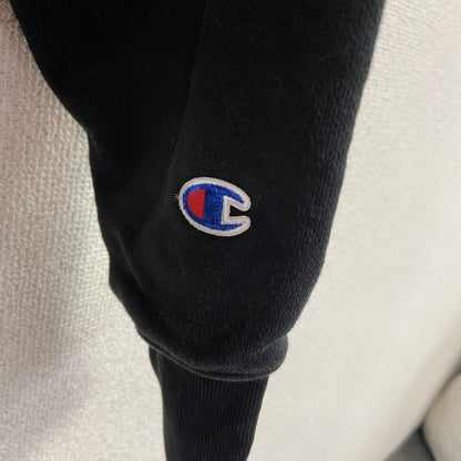 Champion　チャンピオン　リバースウィーブ　ハーフジップスウェット/トレーナー　黒　ブラック　Mサイズ