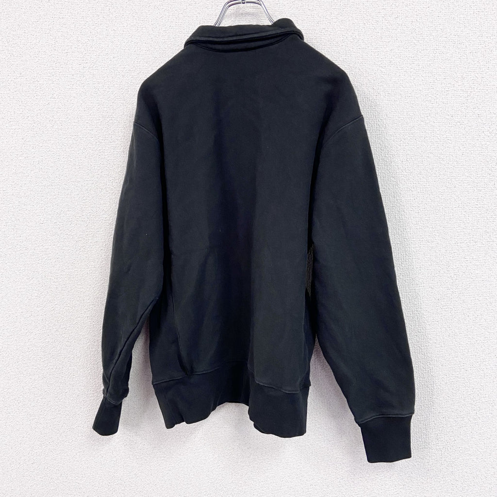 Champion　チャンピオン　リバースウィーブ　ハーフジップスウェット/トレーナー　黒　ブラック　Mサイズ