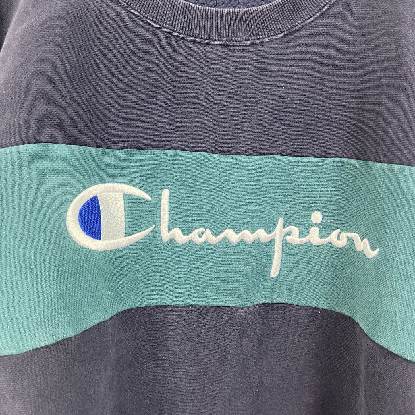 Champion　チャンピオン　リバースウィーブ　スウェット/トレーナー　デカロゴ　紺　ネイビー　Lサイズ