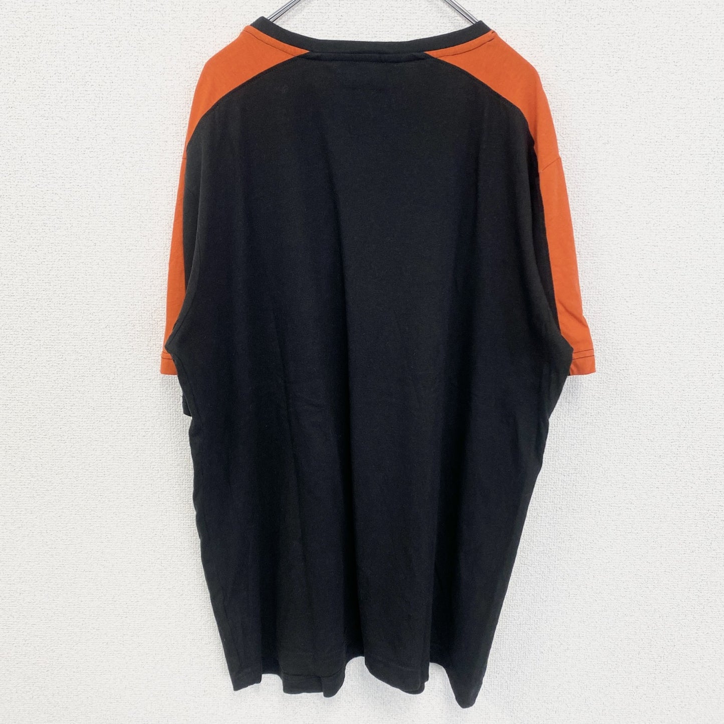 古着 used　メキシコ製　NFL　半袖オフィシャルプリントTシャツ　アメフト　シンシナシティベンガルズ　黒　オレンジ　XLサイズ