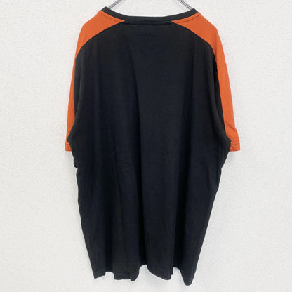 古着 used　メキシコ製　NFL　半袖オフィシャルプリントTシャツ　アメフト　シンシナシティベンガルズ　黒　オレンジ　XLサイズ