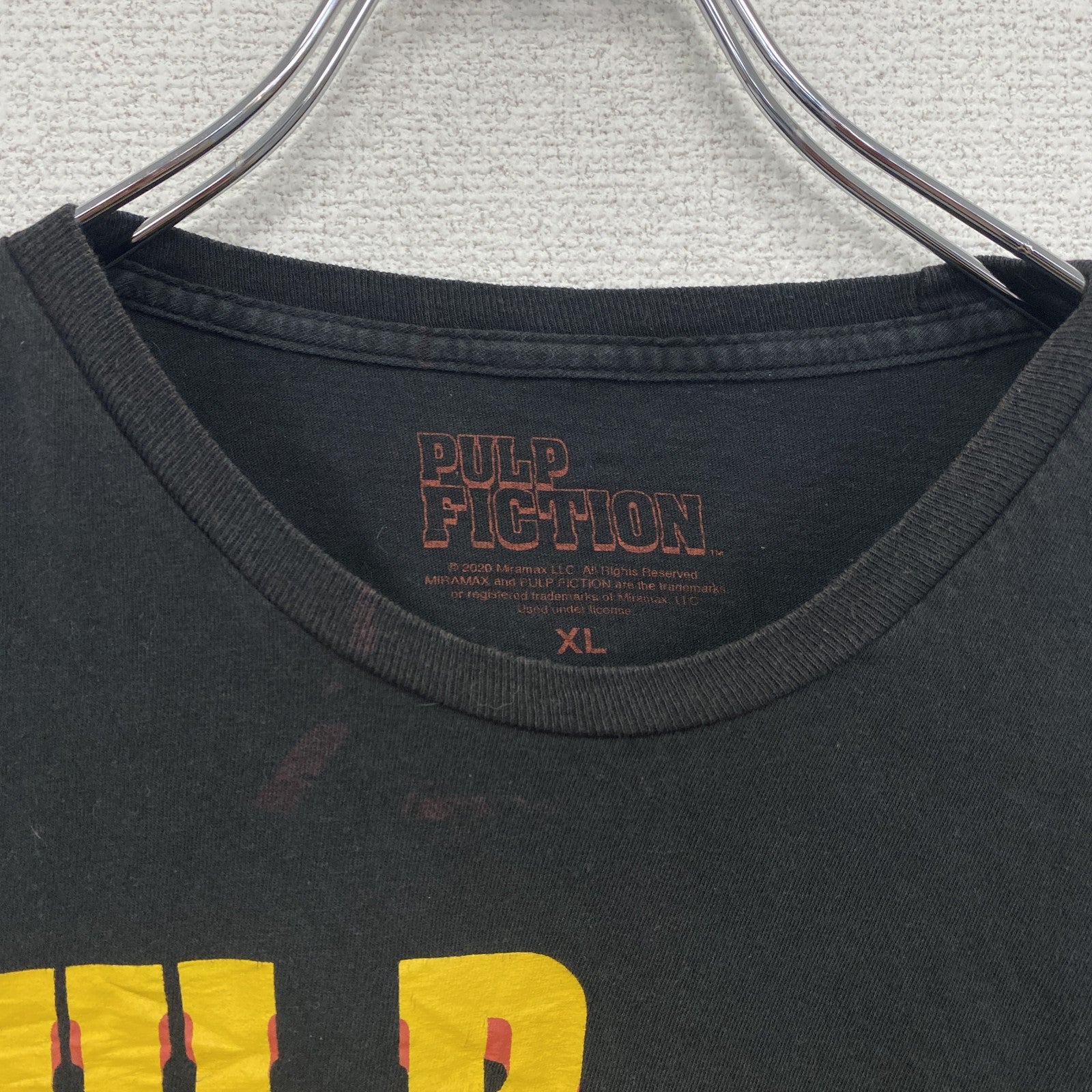 PULP FICTION　パルプフィクション　半袖ロゴTシャツ　黒　ブラック　XLサイズ