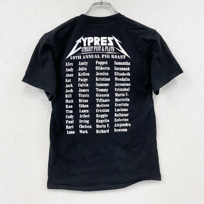 Hanes　ヘインズ　半袖プリントTシャツ　イベントTシャツ　イーペル　ピッグロースト　黒　ブラック　Sサイズ