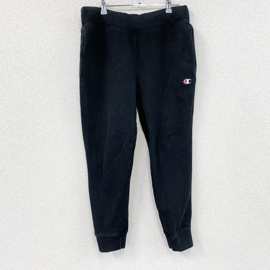 Champion　チャンピオン　リバースウィーブ　スウェットパンツ　ヘビーウエイト　刺繍ロゴ　現行　黒　ブラック　Lサイズ