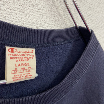 Champion　チャンピオン　リバースウィーブ　スウェット/トレーナー　デカロゴ　紺　ネイビー　Lサイズ
