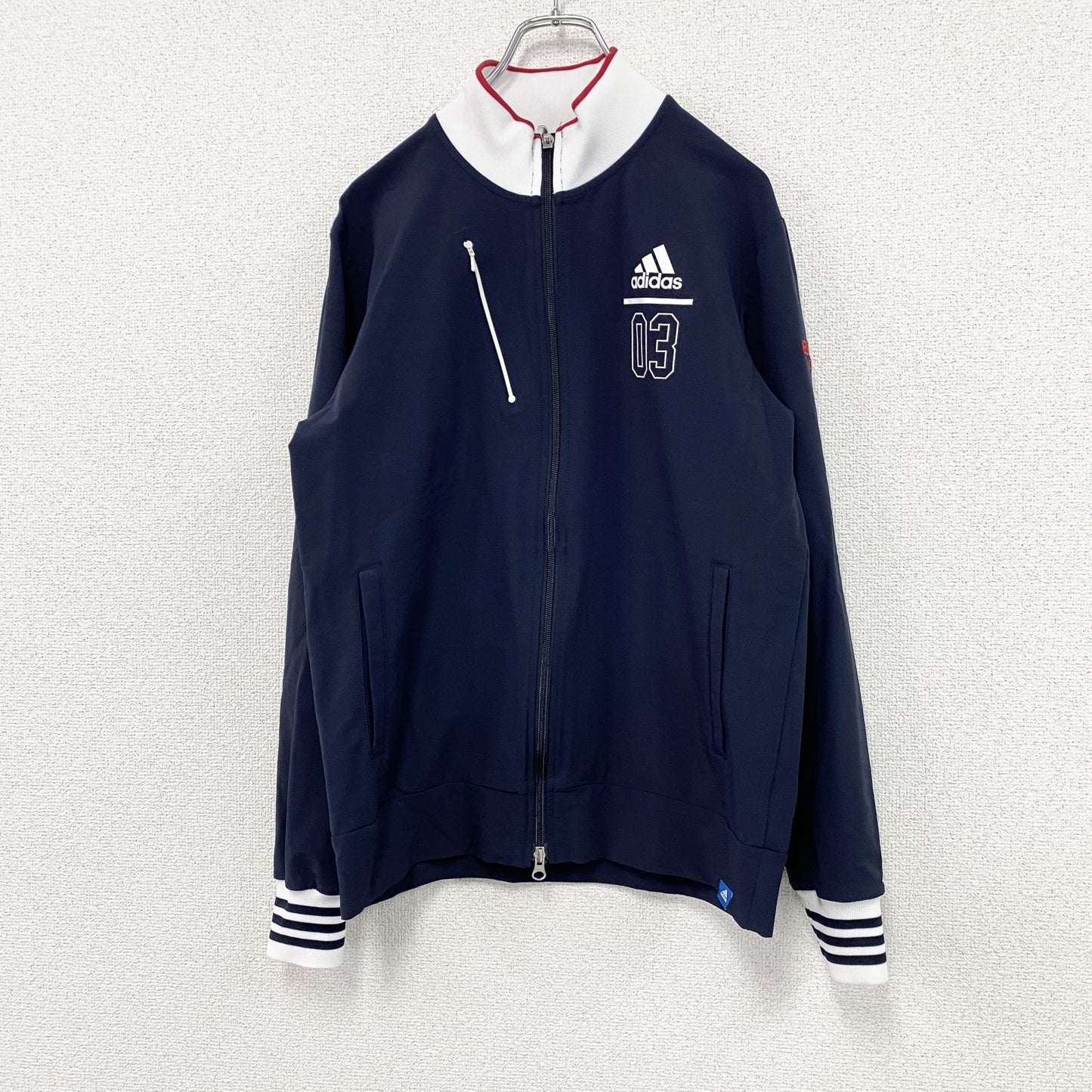 adidas Golf　アディダスゴルフ　トラックジャケット/ジャージ　パフォーマンスロゴ　紺　ネイビー　Lサイズ