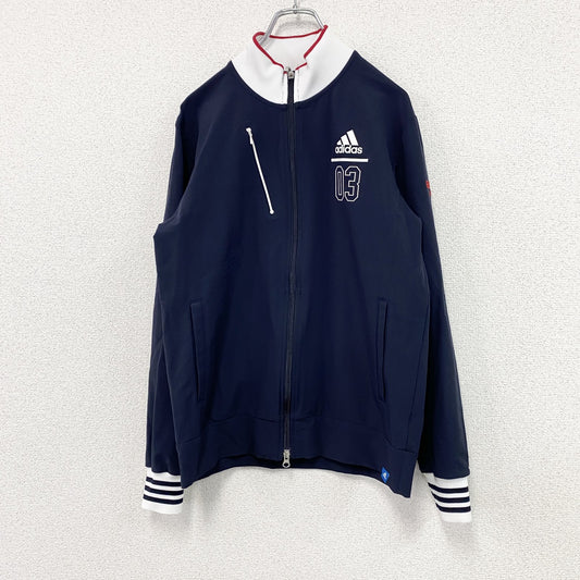 adidas Golf　アディダスゴルフ　トラックジャケット/ジャージ　パフォーマンスロゴ　紺　ネイビー　Lサイズ