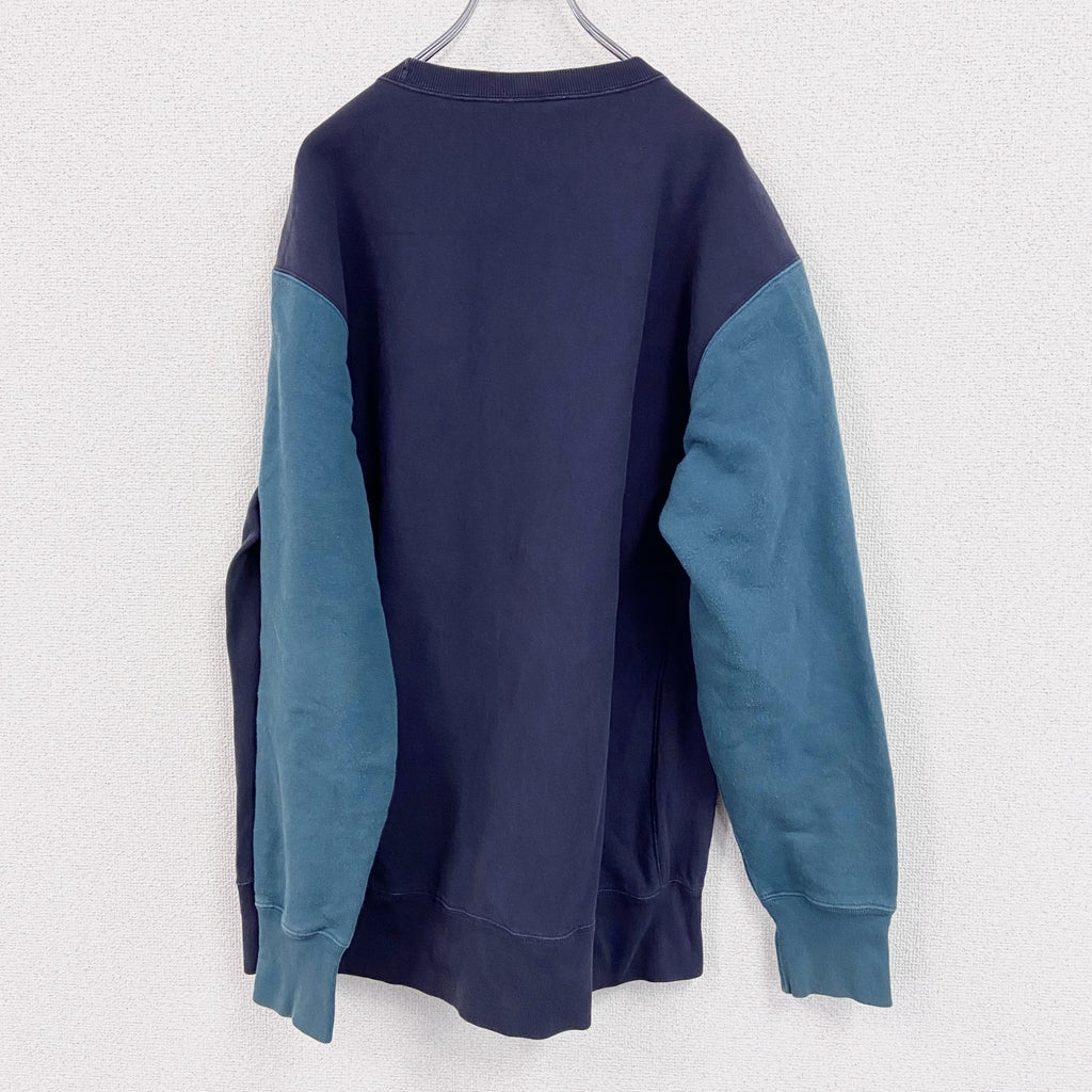 Champion　チャンピオン　リバースウィーブ　スウェット/トレーナー　デカロゴ　紺　ネイビー　Lサイズ