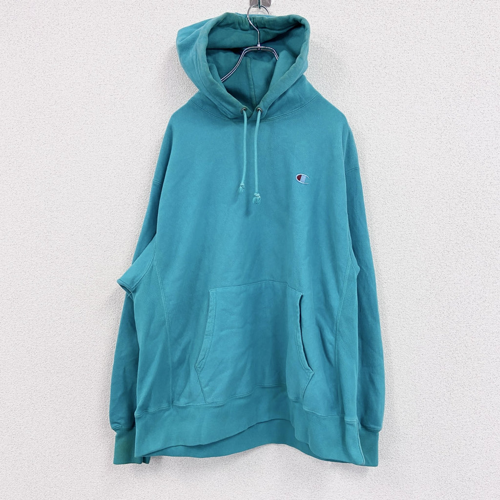 Champion　チャンピオン　リバースウィーブ　スウェットパーカー/フーディー　ターコイズブルー　XLサイズ