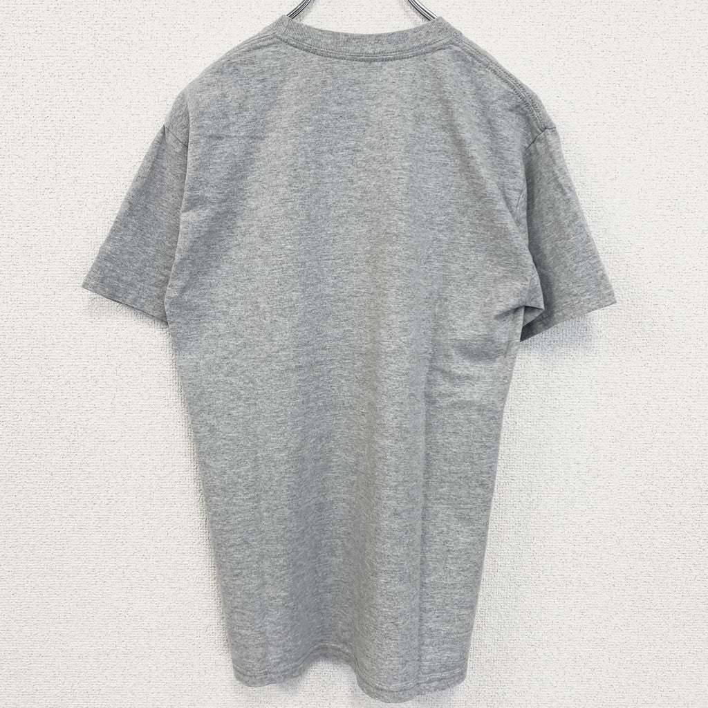 古着 used　champion チャンピオン　半袖カレッジプリントTシャツ　ラクロス　レトロ　ホイーリング大学　グレー　Sサイズ