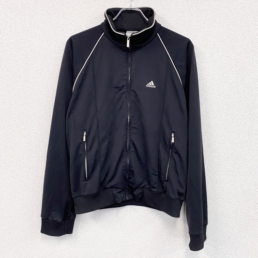 adidas　アディダス　トラックジャケット/ジャージ　黒　ブラック　XOサイズ
