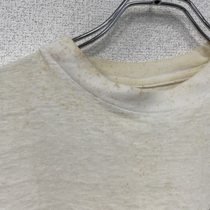90s　標識　半袖プリントTシャツ　シングルステッチ　ヴィンテージ　白　ホワイト