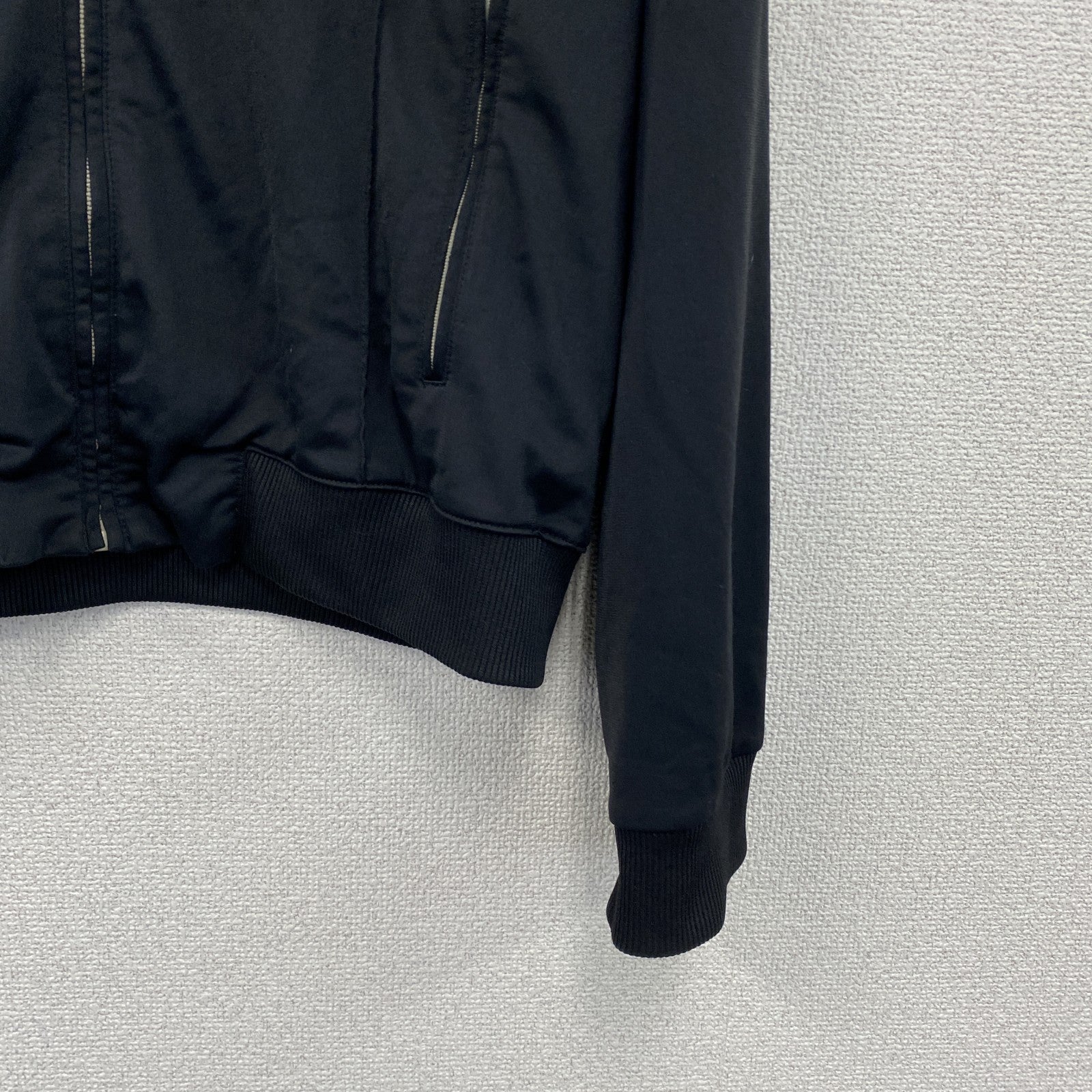 adidas　アディダス　トラックジャケット/ジャージ　黒　ブラック　XOサイズ