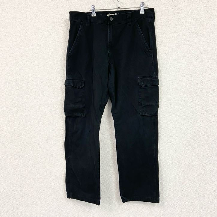 Wrangler　ラングラー　カーゴパンツ　ワークパンツ　ジップフライ　黒　ブラック　W34サイズ