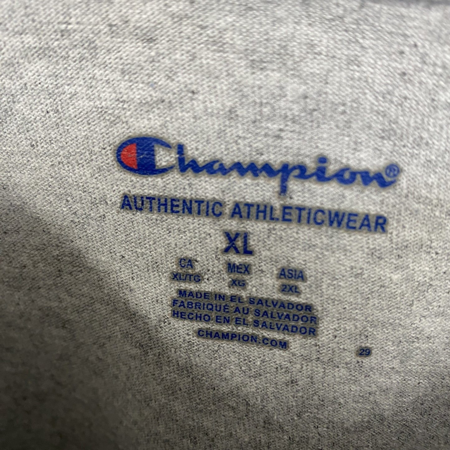 古着 used　champion チャンピオン　長袖カレッジプリントTシャツ　ロンT 　イェール大学　クルーネック　XLサイズ