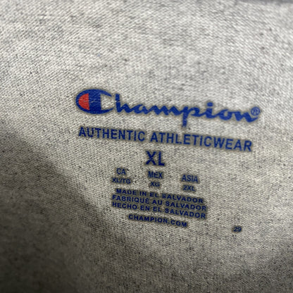 古着 used　champion チャンピオン　長袖カレッジプリントTシャツ　ロンT 　イェール大学　クルーネック　XLサイズ