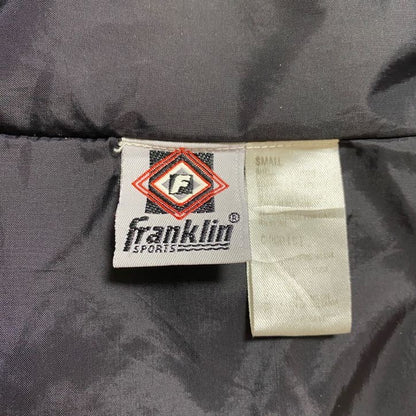 古着 used　FranklinSports　長袖フルジップナイロンジャケット　ハイネックアウター　黒　ブラック　ストリート