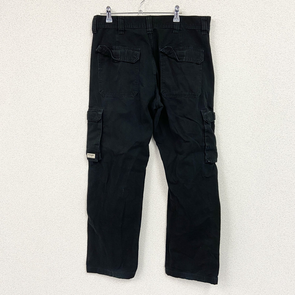 Wrangler　ラングラー　カーゴパンツ　ワークパンツ　ジップフライ　黒　ブラック　W34サイズ