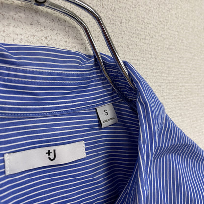 UNIQLO＋J　ユニクロプラスジェイ　スーピマコットンオーバーサイズシャツ　長袖シャツ　青　ブルー　Sサイズ