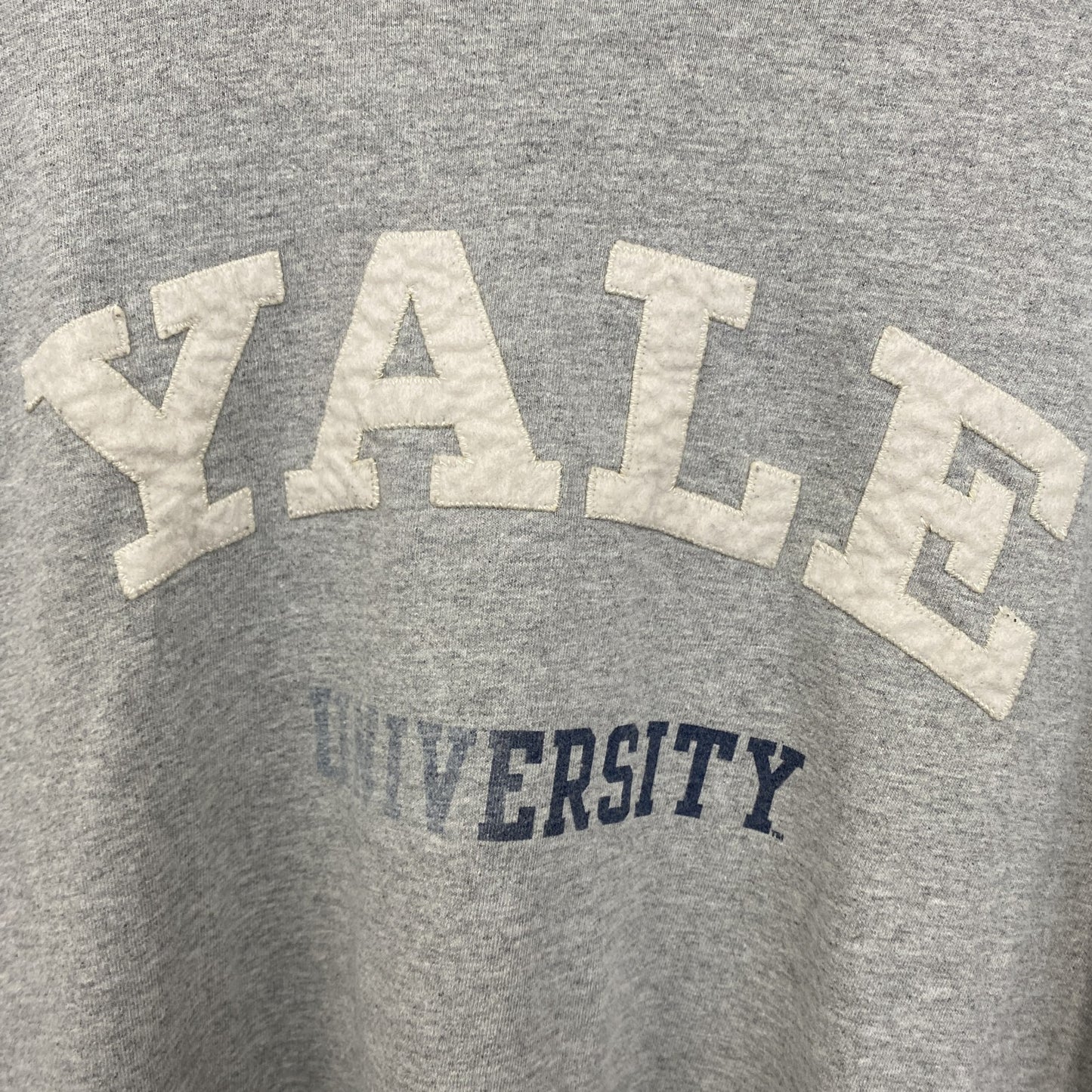 古着 used　champion チャンピオン　長袖カレッジプリントTシャツ　ロンT 　イェール大学　クルーネック　XLサイズ