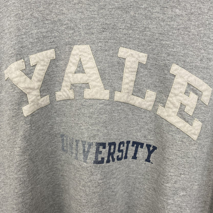 古着 used　champion チャンピオン　長袖カレッジプリントTシャツ　ロンT 　イェール大学　クルーネック　XLサイズ