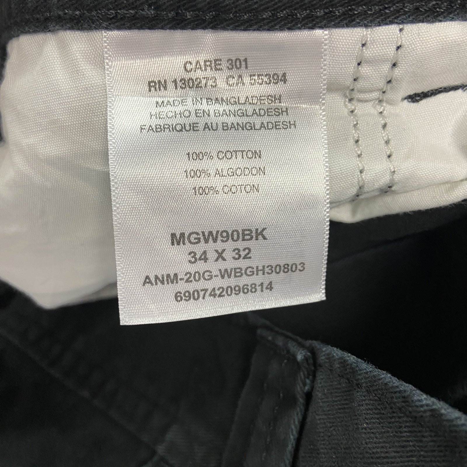 Wrangler　ラングラー　カーゴパンツ　ワークパンツ　ジップフライ　黒　ブラック　W34サイズ