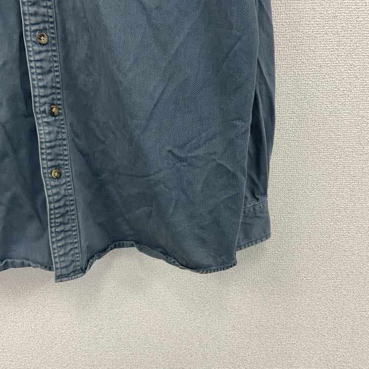 Carhartt　カーハート　長袖ワークシャツ　ボタンダウンシャツ　グレー　Lサイズ