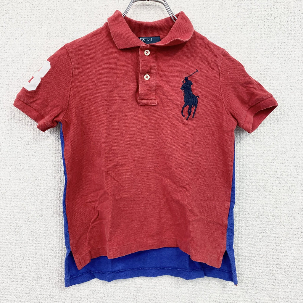 Polo by Ralph Lauan　ラルフローレン　半袖ポロシャツ　刺繡ロゴ　赤　レッド　青　ブルー　6サイズ