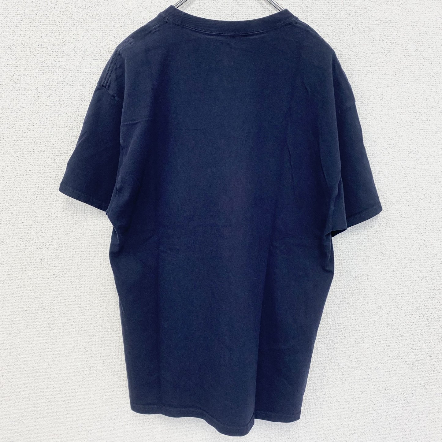 古着 used　champion チャンピオン　半袖カレッジプリントTシャツ　ノートルダム大学　クルーネック　ネイビー　Lサイズ