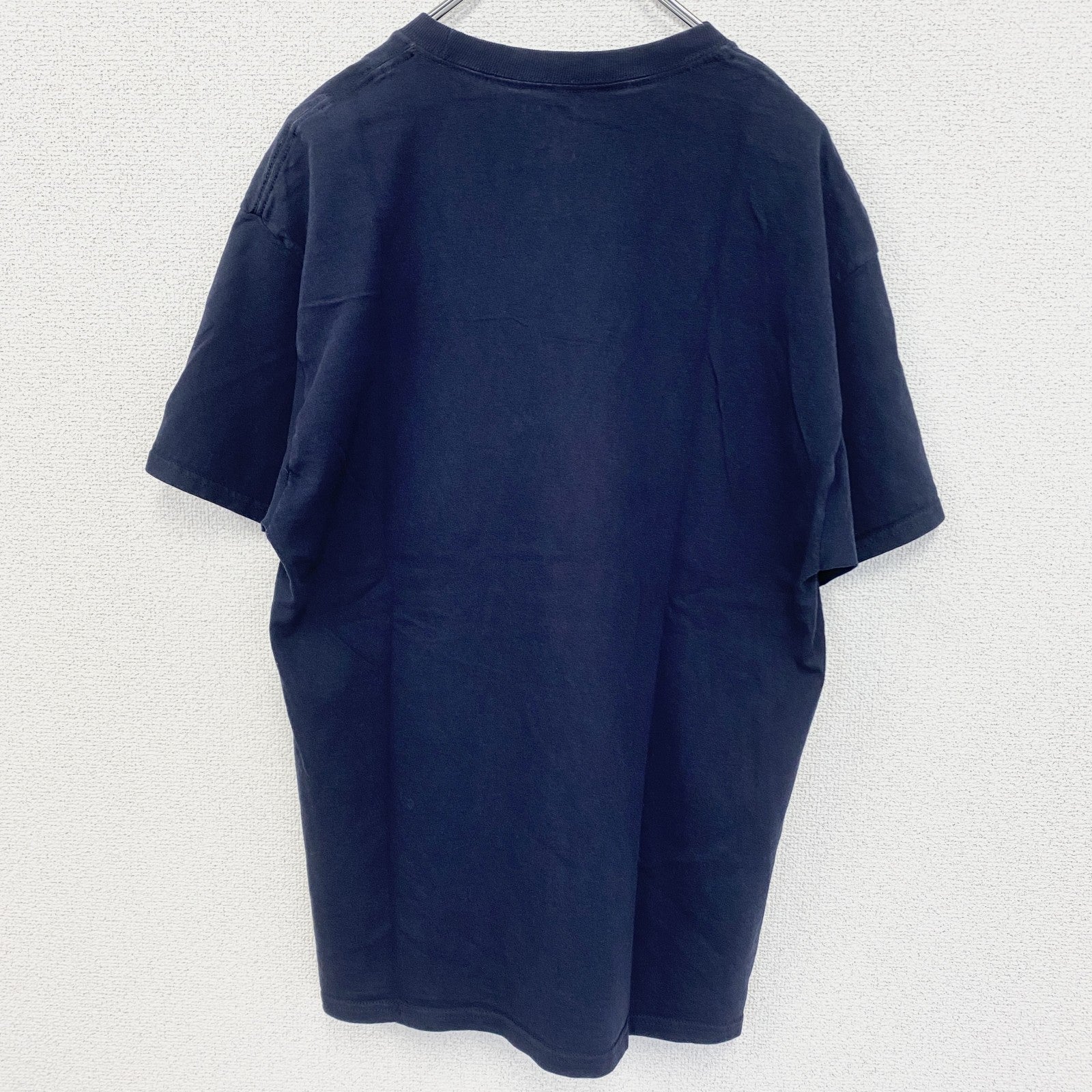 古着 used　champion チャンピオン　半袖カレッジプリントTシャツ　ノートルダム大学　クルーネック　ネイビー　Lサイズ