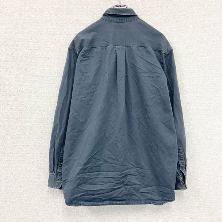 Carhartt　カーハート　長袖ワークシャツ　ボタンダウンシャツ　グレー　Lサイズ