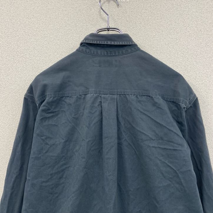 Carhartt　カーハート　長袖ワークシャツ　ボタンダウンシャツ　グレー　Lサイズ