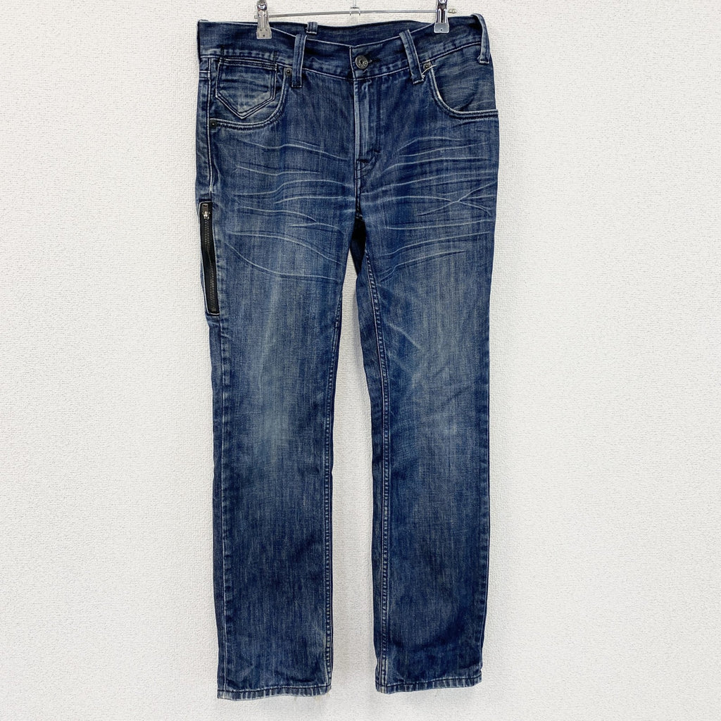Levi's　リーバイス　511　デニムパンツ/ダメージジーンズ　ジップフライ　インディゴ　W34サイズ