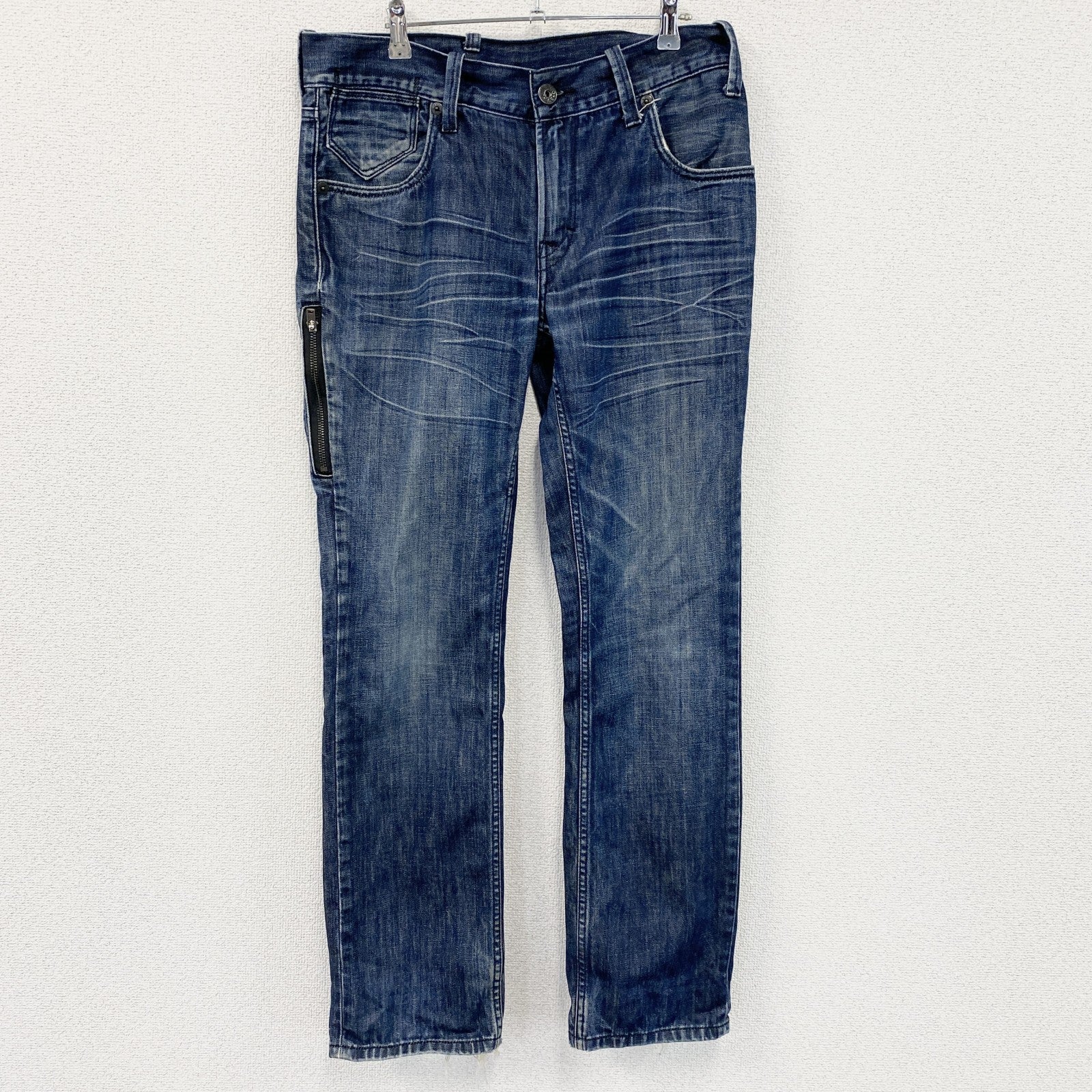 Levi's　リーバイス　511　デニムパンツ/ダメージジーンズ　ジップフライ　インディゴ　W34サイズ
