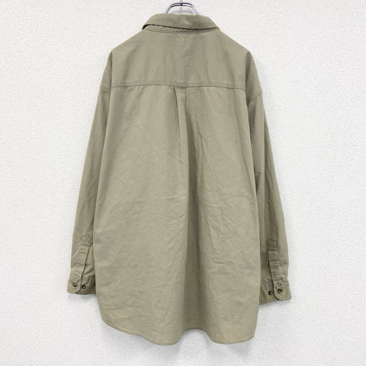 Carhartt　カーハート　長袖ワークシャツ　ベージュ　2XLサイズ