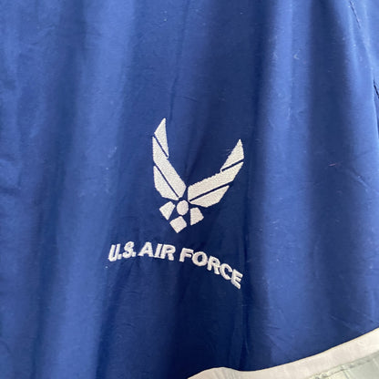 U.S.AIR FORCE　米軍　トレーニングジャケット　ナイロンジャケット　ミリタリー　紺　ネイビー　XLサイズ