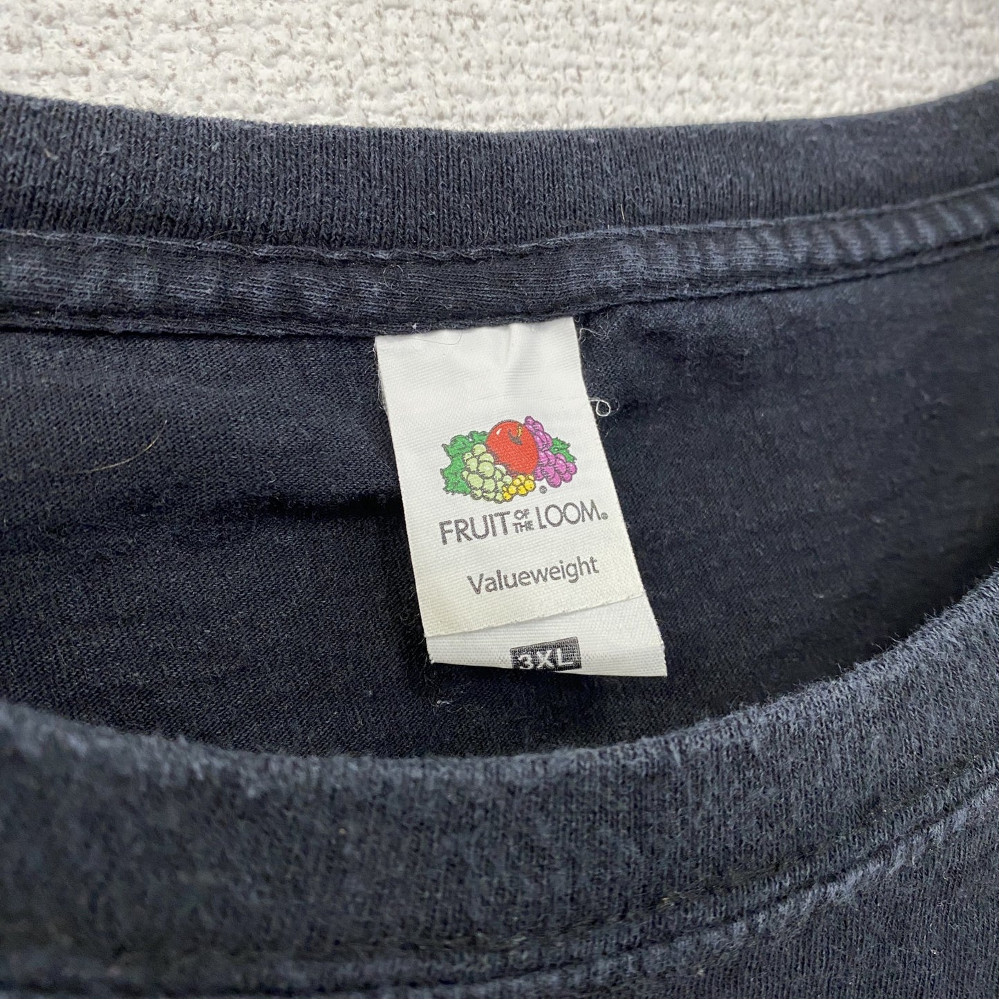 FRUIT OF THE LOOM　フルーツオブザルーム　半袖プリントTシャツ　パロディT　ブラック　3XLサイズ