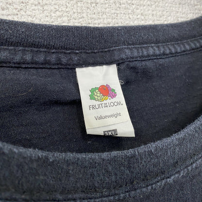 FRUIT OF THE LOOM　フルーツオブザルーム　半袖プリントTシャツ　パロディT　ブラック　3XLサイズ