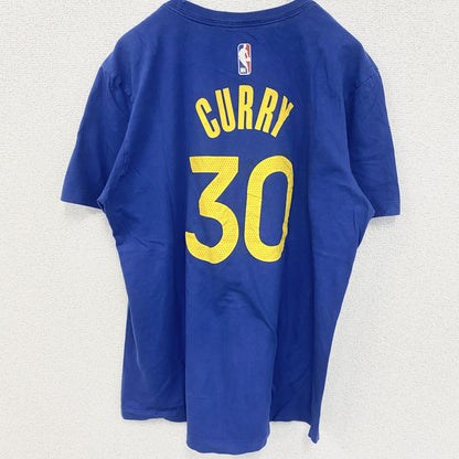 古着 used　NIKE ナイキ　半袖オフィシャルプリントTシャツ　ステフィン・カリー　ウォリアーズ　NBA　青　Mサイズ