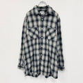 Carhartt　カーハート　長袖ラウンドシャツ　オンブレチェック柄　黒　ブラック　XLサイズ