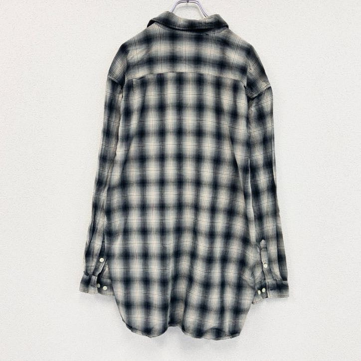 Carhartt　カーハート　長袖ラウンドシャツ　オンブレチェック柄　黒　ブラック　XLサイズ