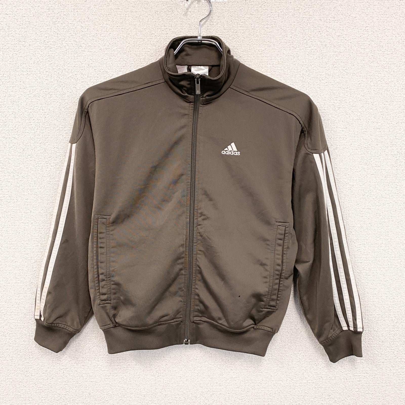 adidas　アディダス　トラックジャケット/ジャージ　茶　ブラウン　Sサイズ
