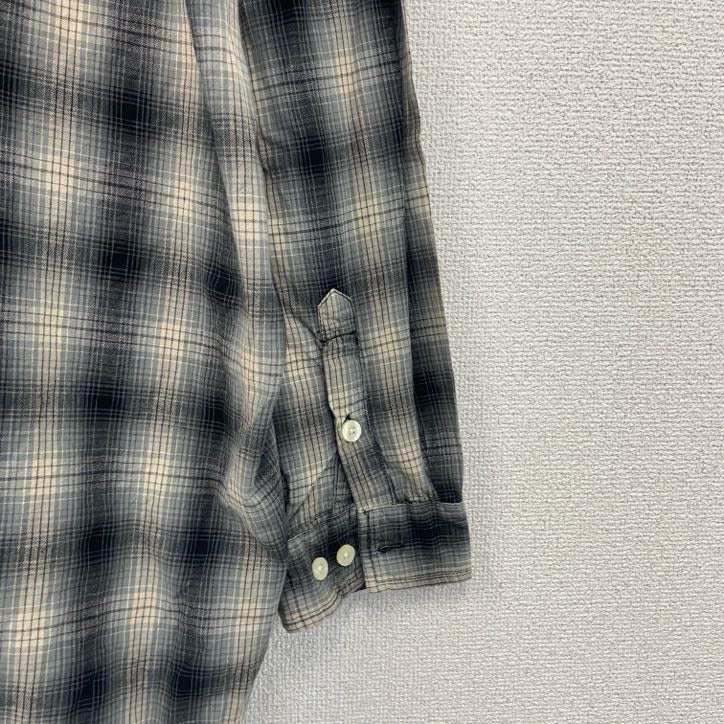Carhartt　カーハート　長袖ラウンドシャツ　オンブレチェック柄　黒　ブラック　XLサイズ