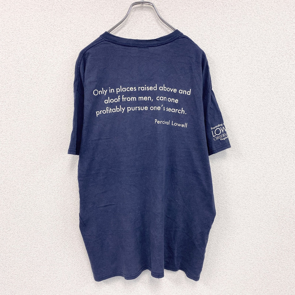 GILDAN　ギルダン　ディスカバリーチャンネル　半袖プリントTシャツ　紺　ネイビー　Lサイズ