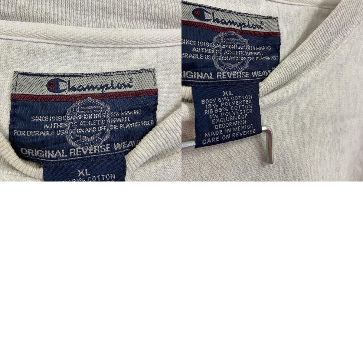 00s　Champion　チャンピオン　プレミアムリバースウィーブ　スウェット/トレーナー　霜降りグレー　XLサイズ