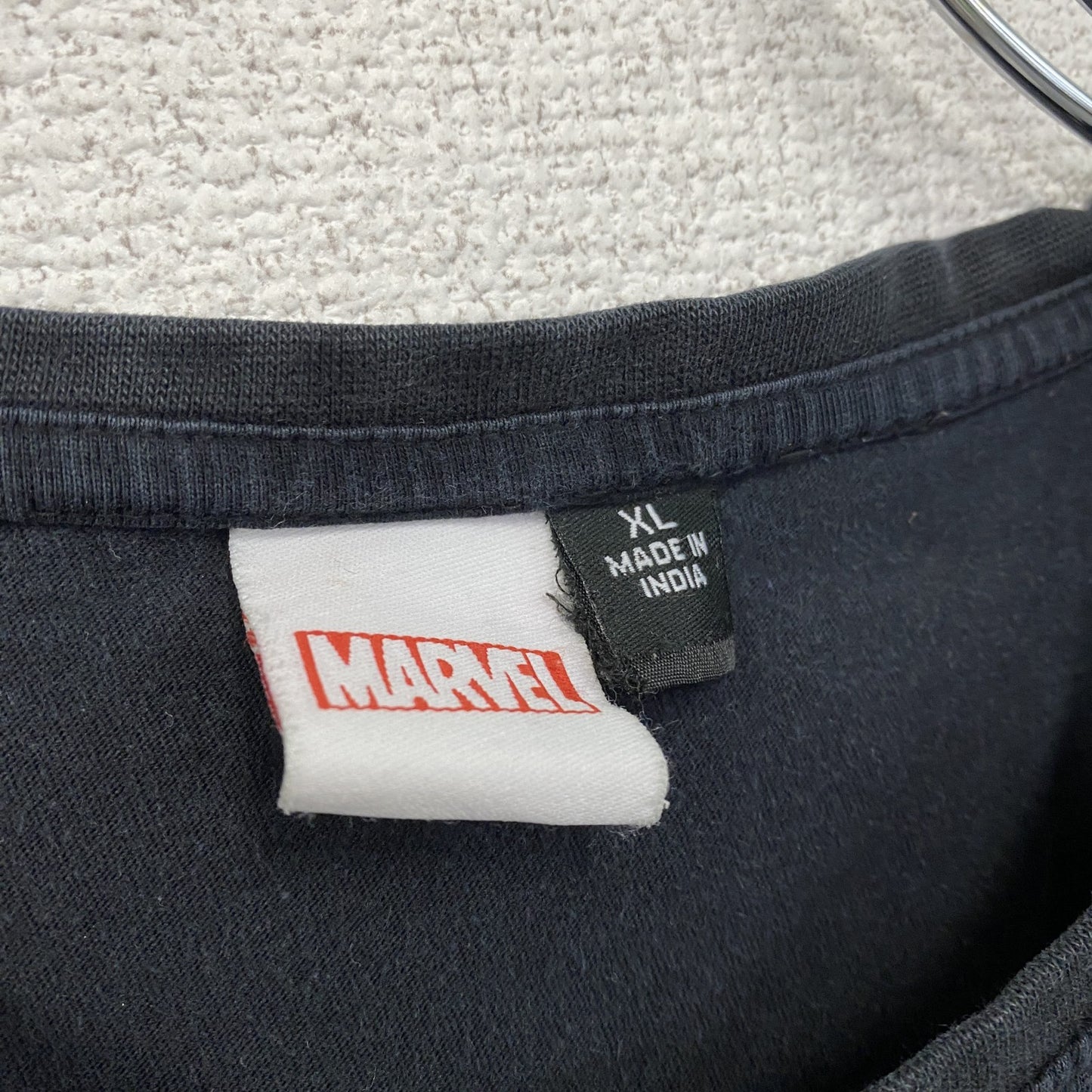 MARVEL　マーベル　キャプテンアメリカ　アイアンマン　半袖プリントTシャツ　黒　ブラック　XLサイズ