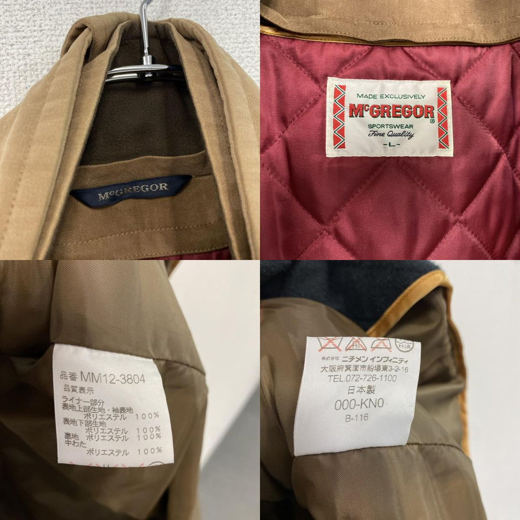 McGREGOR　マクレガー　ロングコート　中綿入り　茶色　ブラウン　Lサイズ