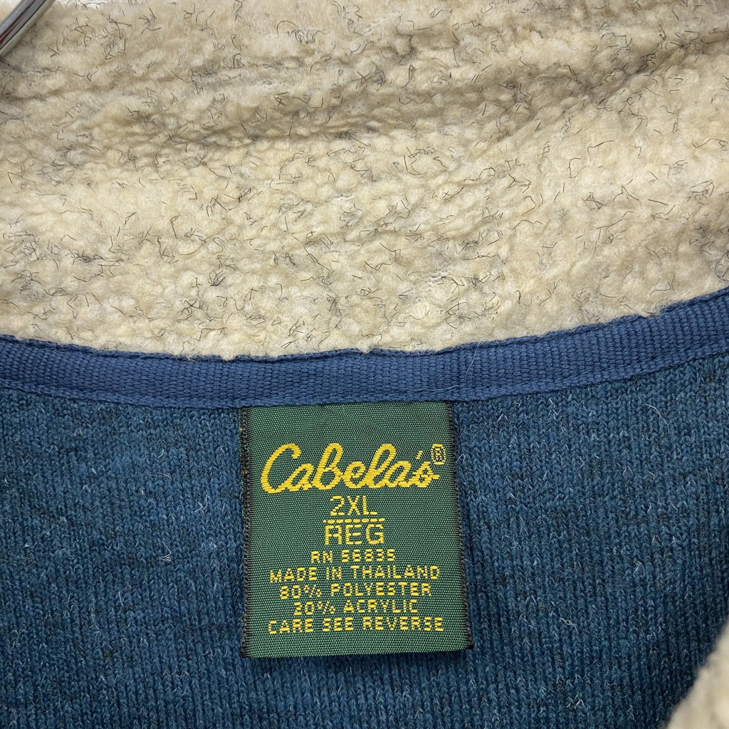 Cabela’ｓ　カベラス　フリースプルオーバー　紺　ネイビー　2XLサイズ