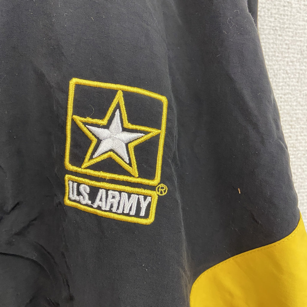 U.S.ARMY　米軍　トレーニングジャケット　ナイロンジャケット 　ミリタリー　黒　ブラック　Lサイズ