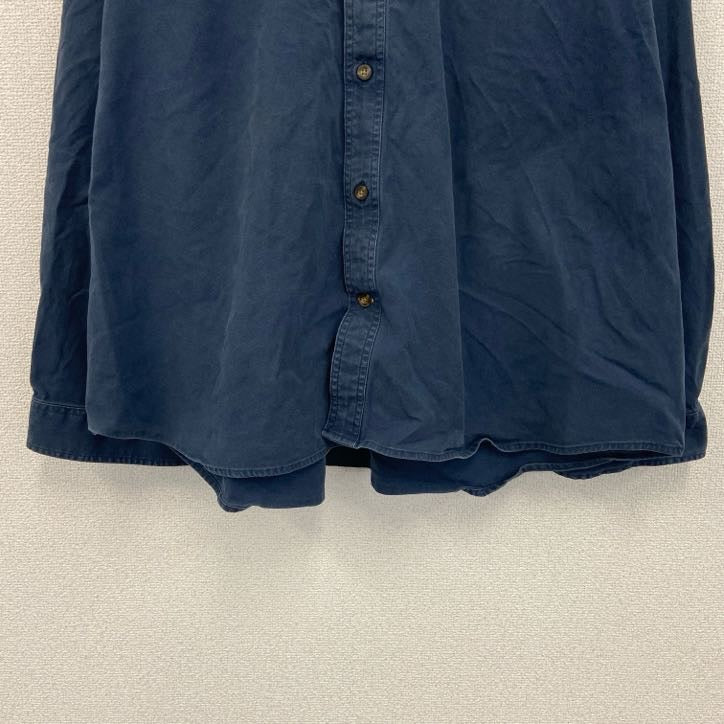 Carhartt　カーハート　長袖ワークシャツ　ボタンダウンシャツ　紺　ネイビー　4XLサイズ